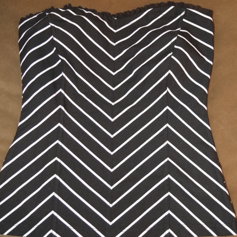 White House Black Market Strapless Top